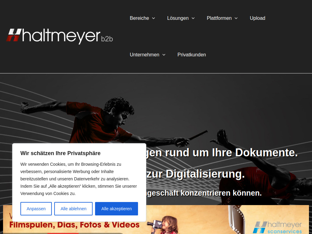 Website von Haltmeyer Gesellschaft m.b.H. in St. Pölten
