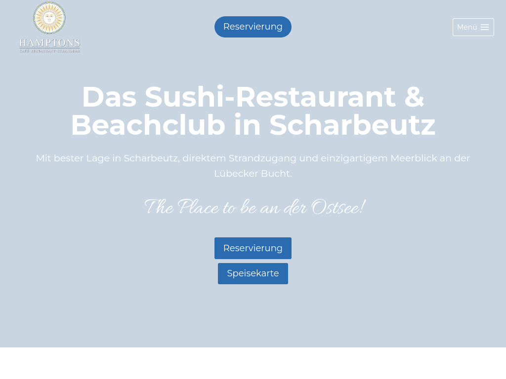 Website von Hamptons Gastro GmbH in Scharbeutz
