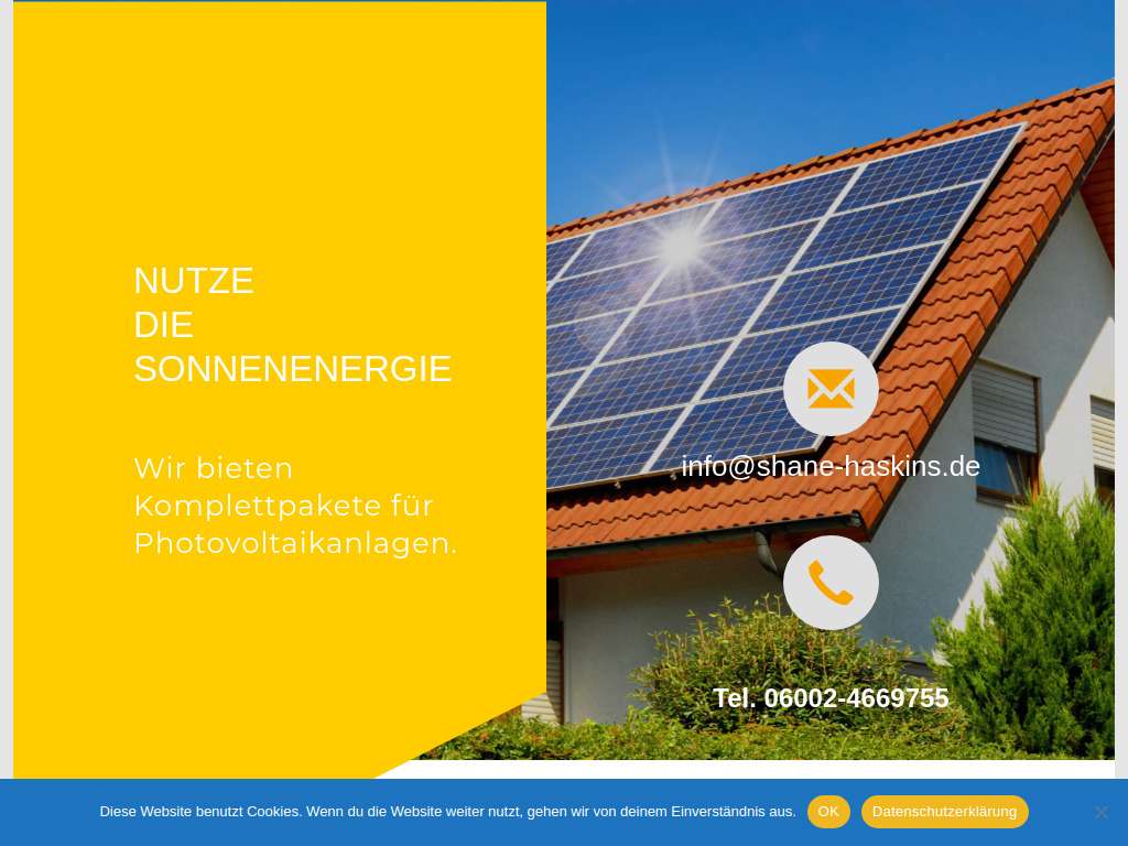 Website von Shane M. Haskins GmbH in Ober-Mörlen