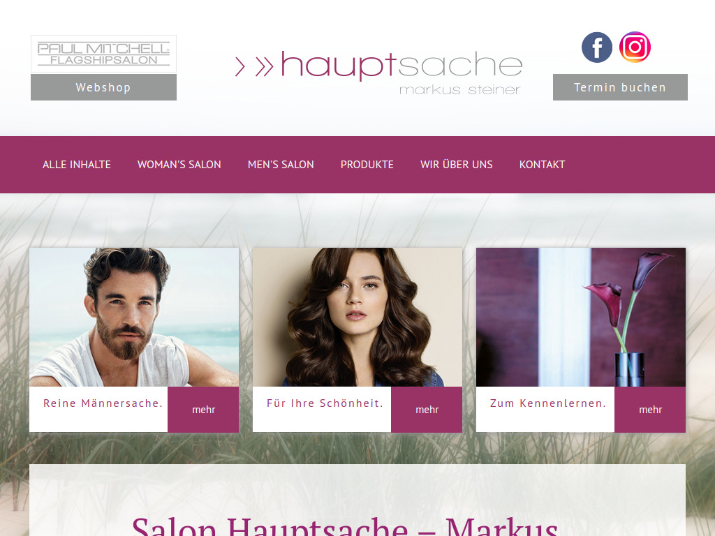 Website von Wild Beauty GmbH in Bischofshofen
