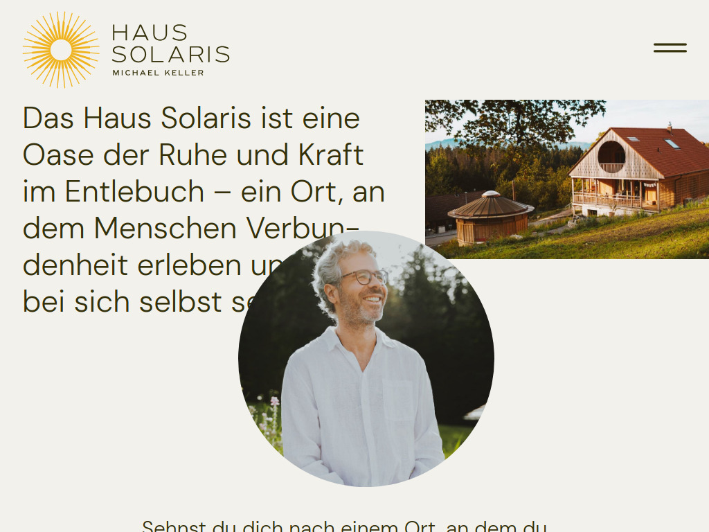 Website von Raum der Entfaltung im Entlebuch: Ruhe, Kraft und Verbundenheit erleben