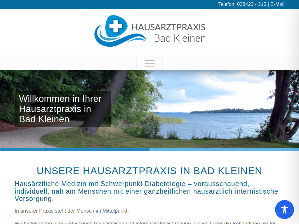 Website von Hausarztpraxis Bad Kleinen in Bad Kleinen