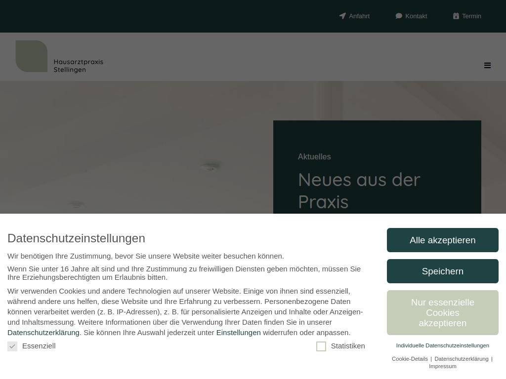 Website von Hausarztpraxis Stellingen in Hamburg