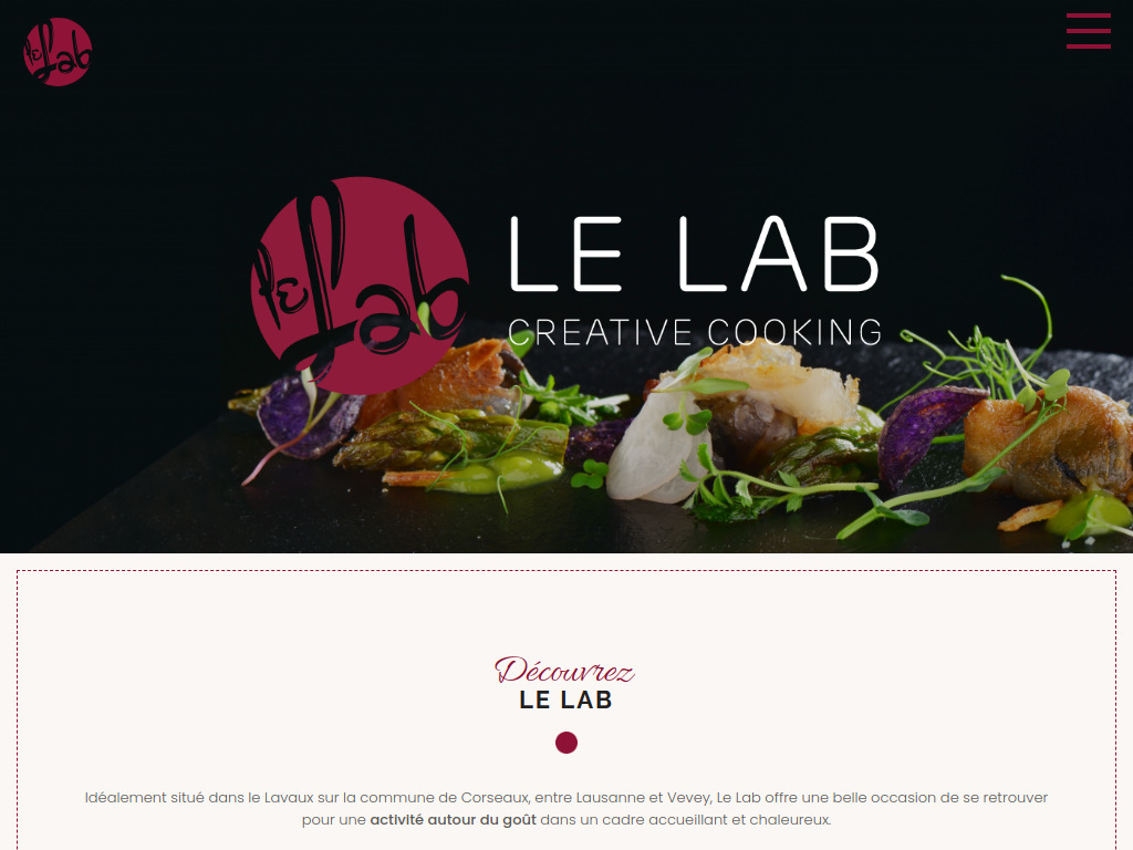 Website von Lanaphi Sarl in Corseaux