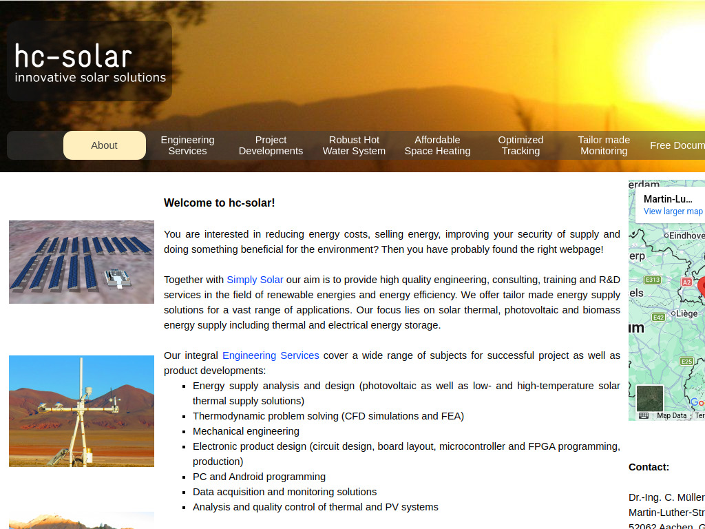 Website von Dr.-Ing. Christoph Müller in Aachen