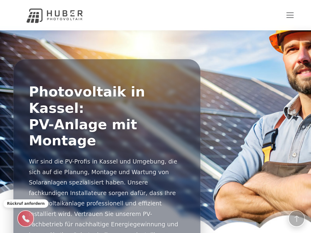 Website von Huber Group GmbH in Kassel