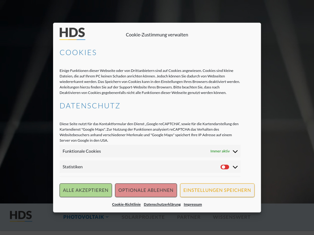 Website von HDS Schilling GmbH in Chemnitz
