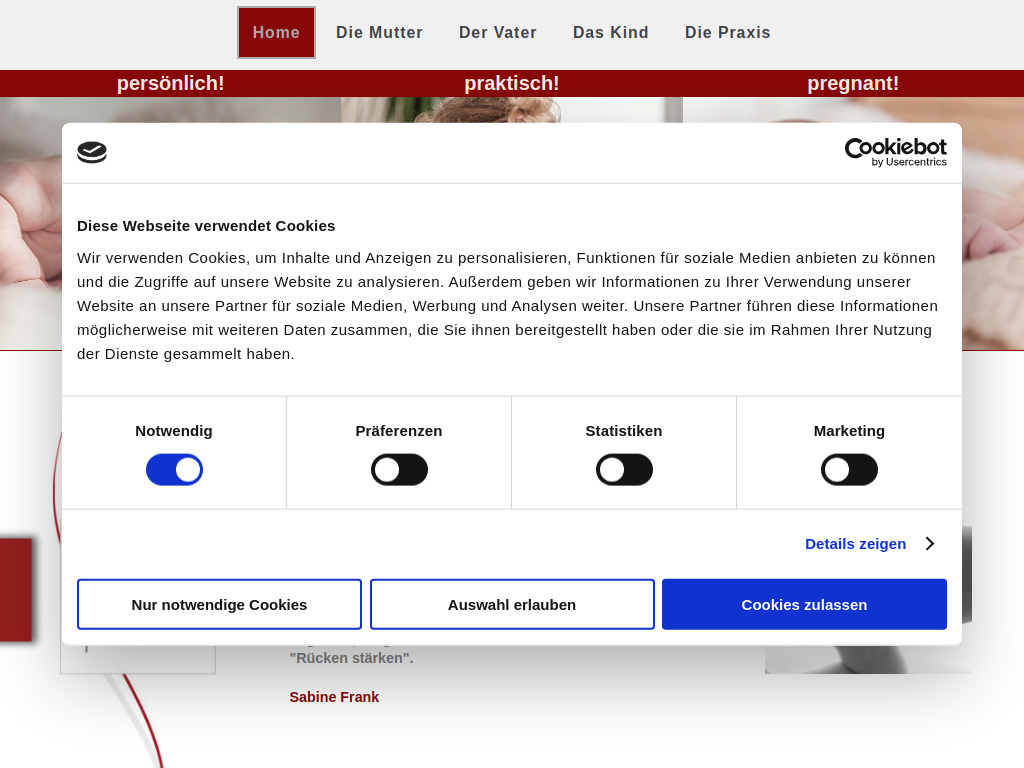 Website von Sabine Frank in Zweiflingen