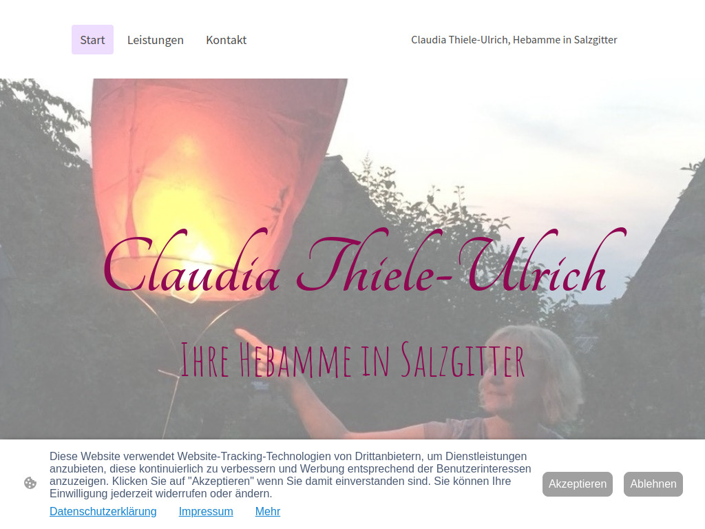 Website von Claudia Thiele-Ulrich in Salzgitter