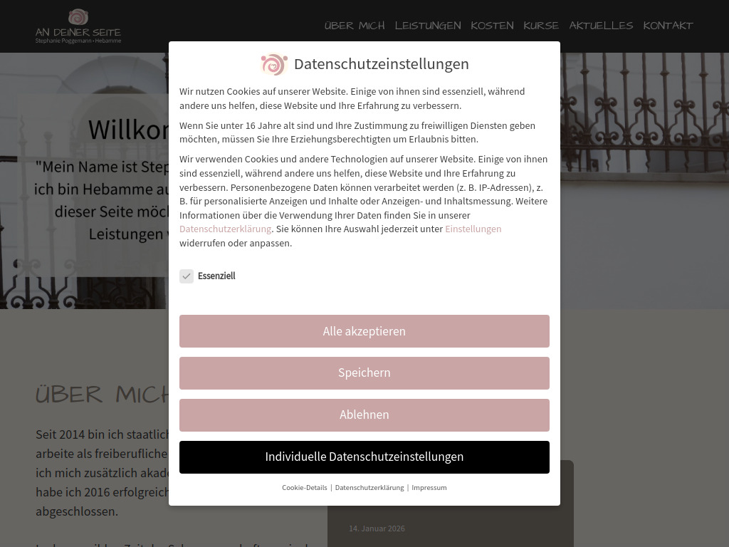 Website von Stephanie Poggemann in Wuppertal
