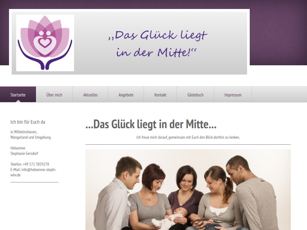 Website von Stephanie Gersdorf in Wangerland