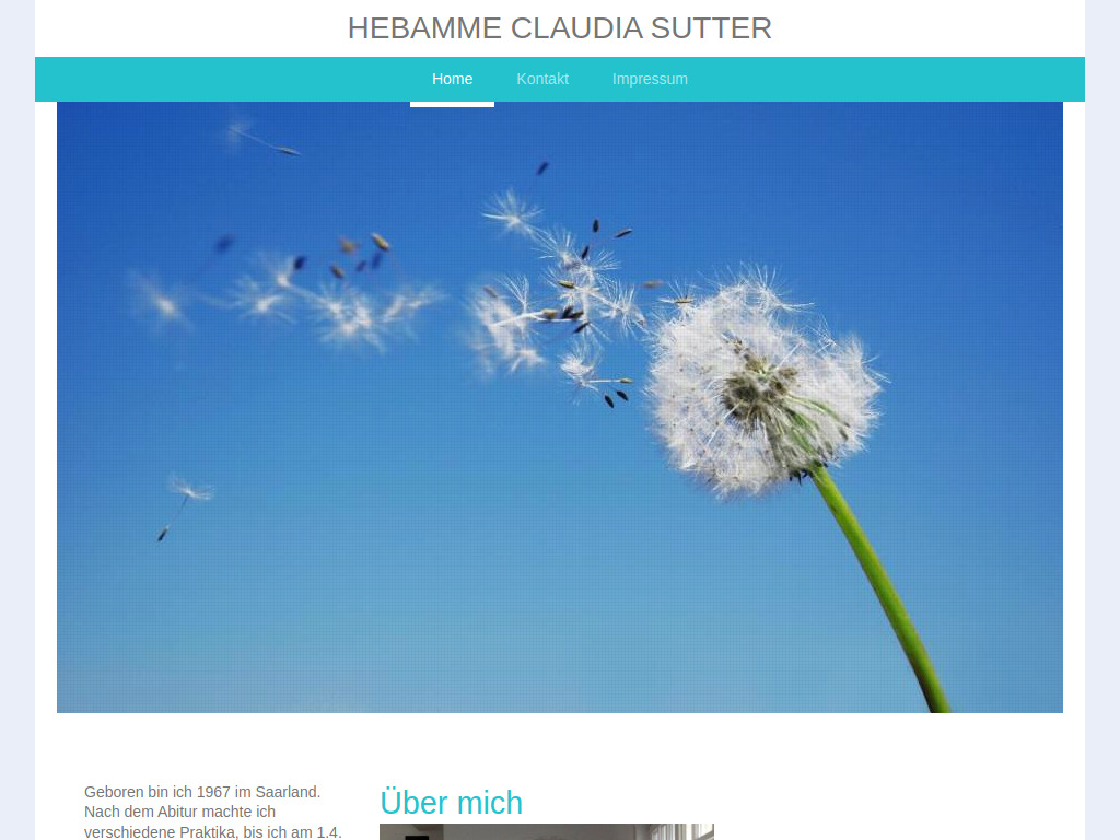 Website von Claudia Sutter in Idstein