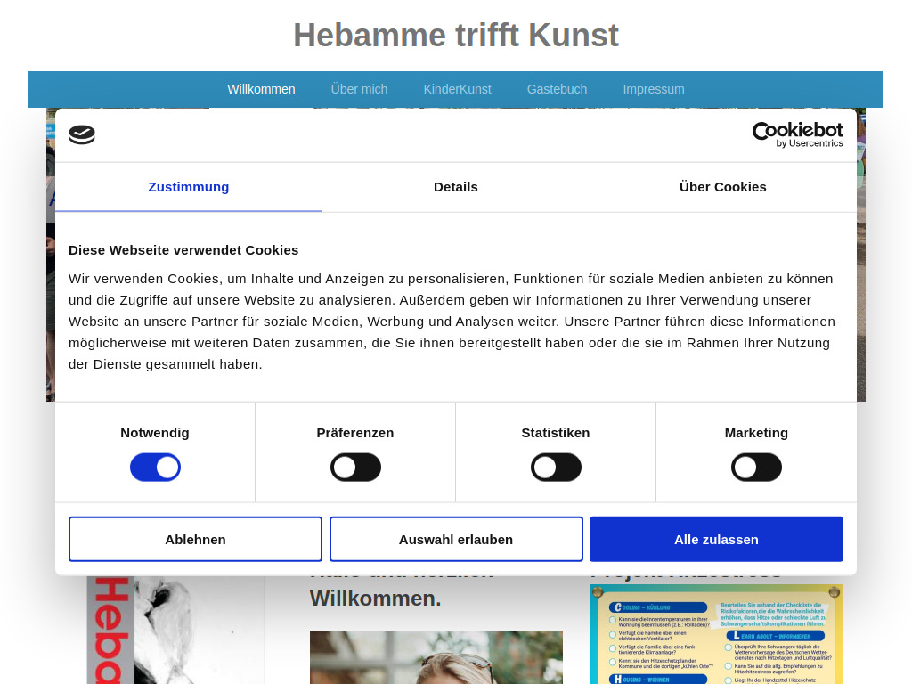 Website von Anja Lehnertz-Hemberger in Waldbronn