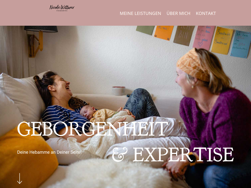 Website von Nicole Wittwer in Wertach