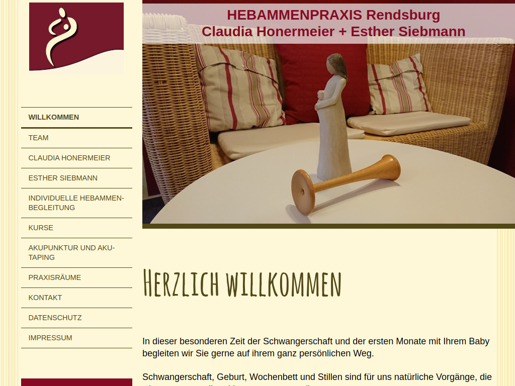 Website von Claudia Honermeier in Büdelsdorf
