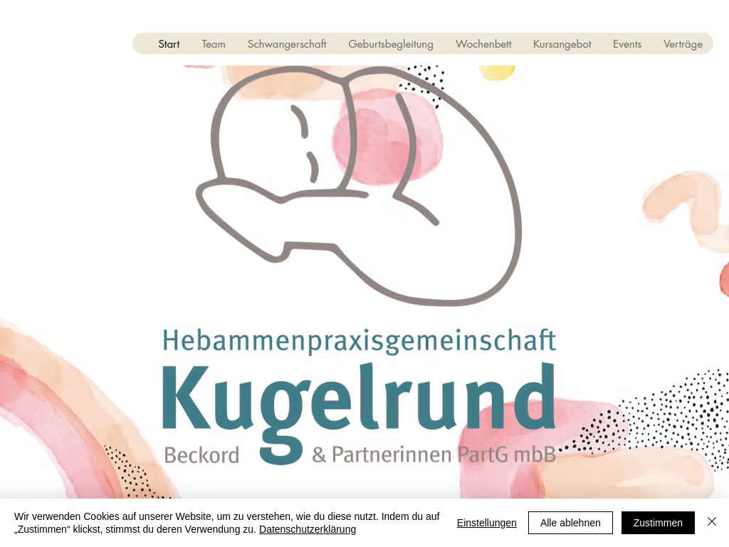 Website von Hebammenpraxisgemeinschaft Beckord & Partnerinnen in Remscheid