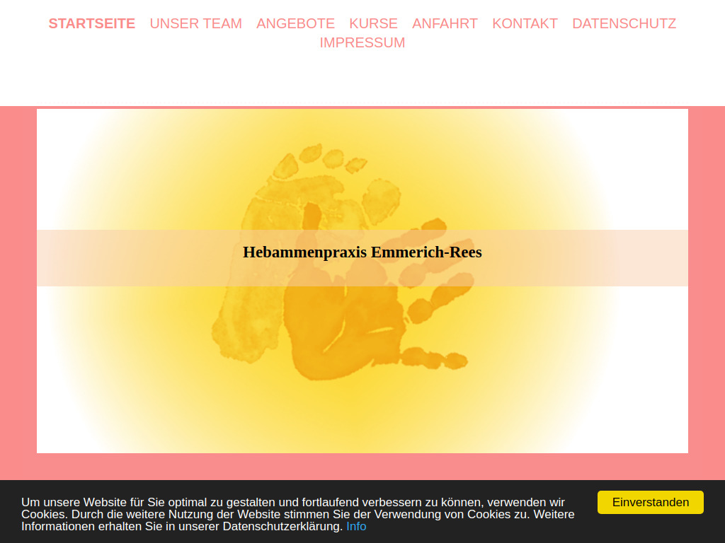 Website von Hebammenpraxis Emmerich in Emmerich am Rhein