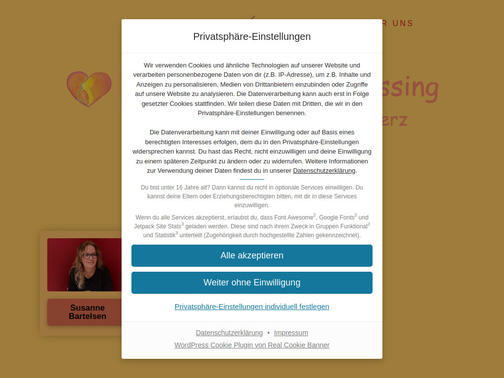 Website von Hebammenpraxis Kissing in Kissing