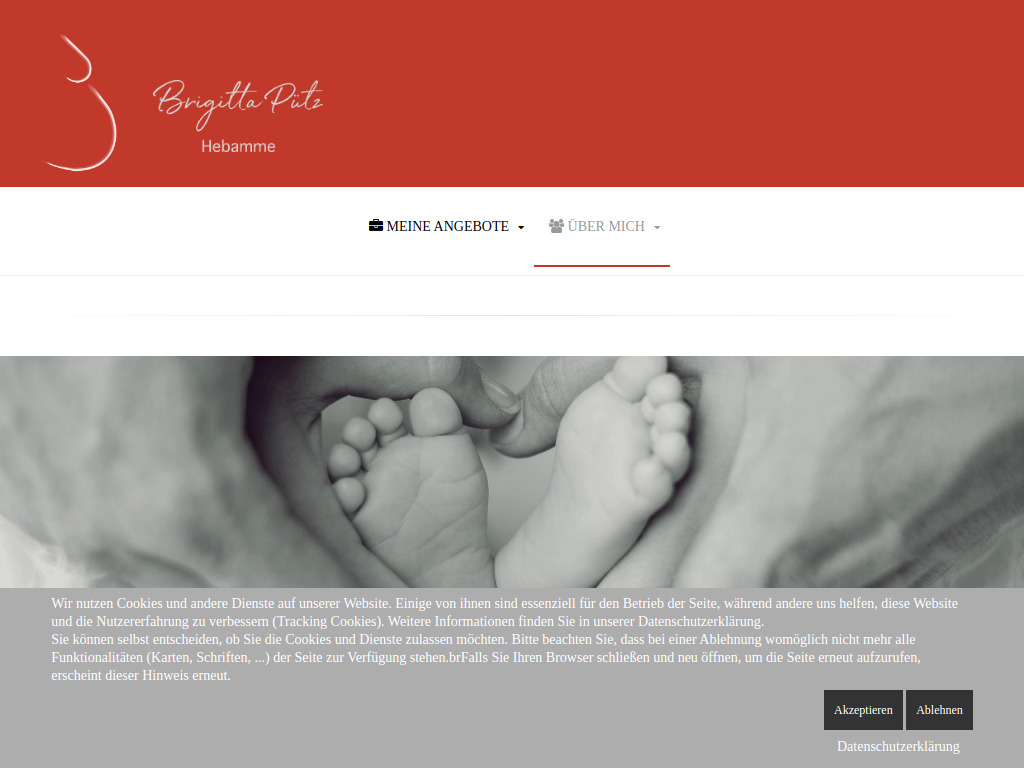Website von Hebammenpraxis Lippe in Detmold