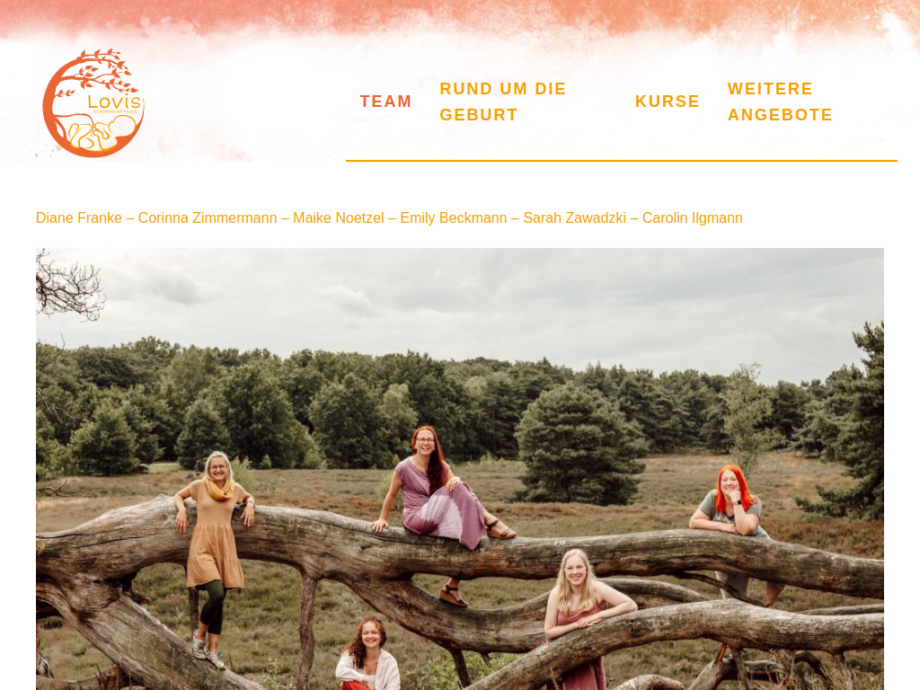 Website von Hebammenpraxis Lovis in Recklinghausen