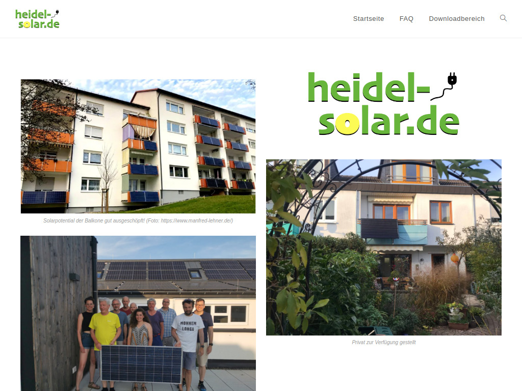 Website von Heidel-Solar in Heidelberg