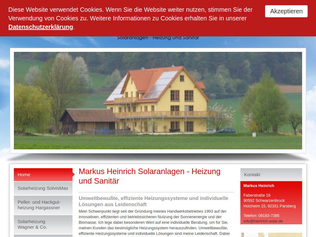 Website von Markus Heinrich in Schwarzenbruck-Lindelburg