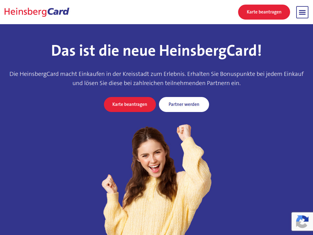 Website von HeinsbergCard Betreibergesellschaft mbH in Heinsberg