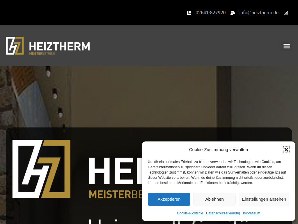 Website von Heiztherm in Brohl-Lützing