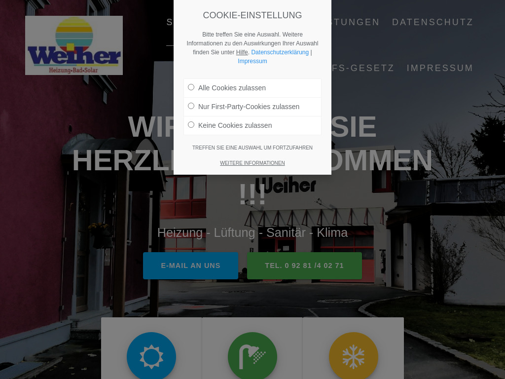 Website von Wärmetechnik GmbH Neugattendorf in Gattendorf