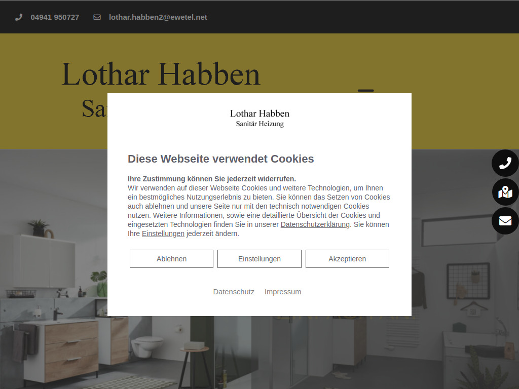 Website von Lothar Habben in Aurich