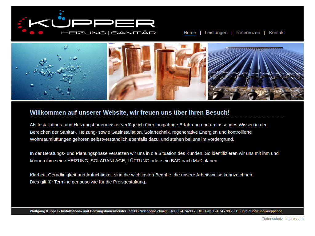 Website von Wolfgang Küpper in Nideggen-Schmidt