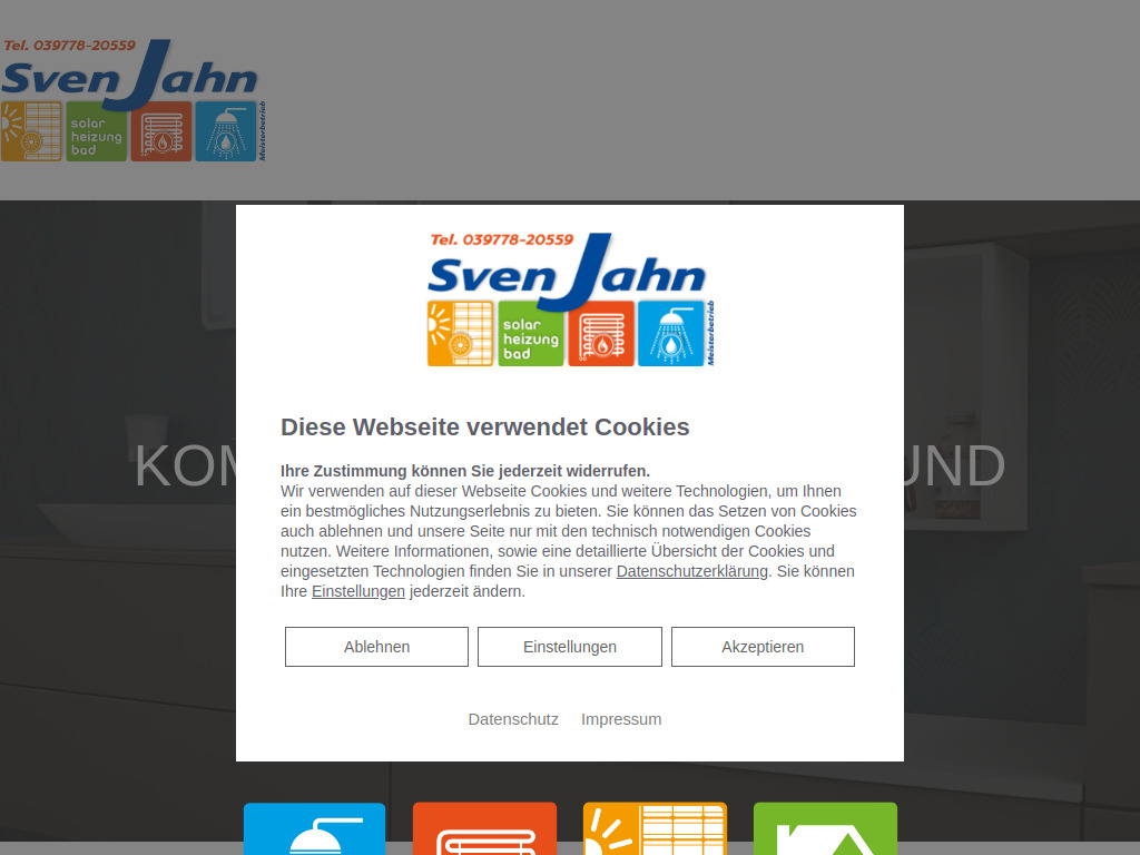Website von Sven Jahn - Solar-Heizung-Bad in Wilhelmsburg