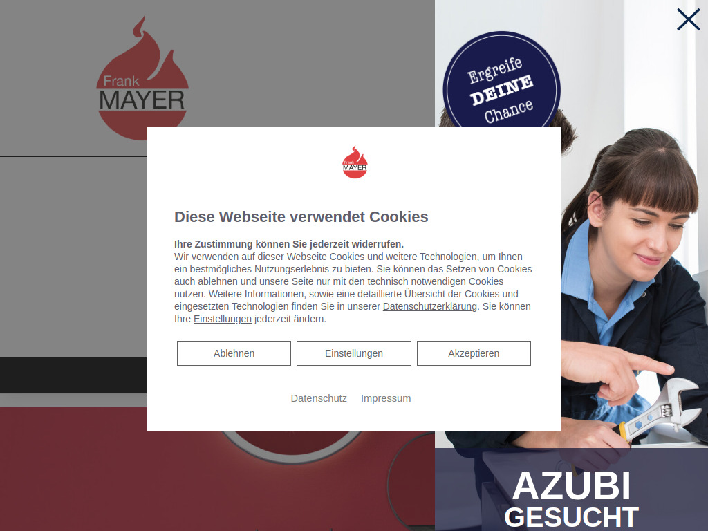 Website von Frank Mayer GbR in Nattheim
