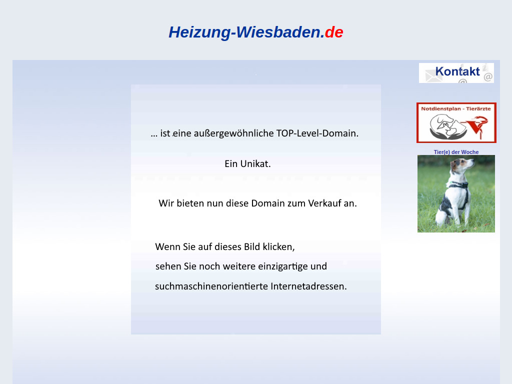 Website von heizung-wiesbaden.de in Mainz