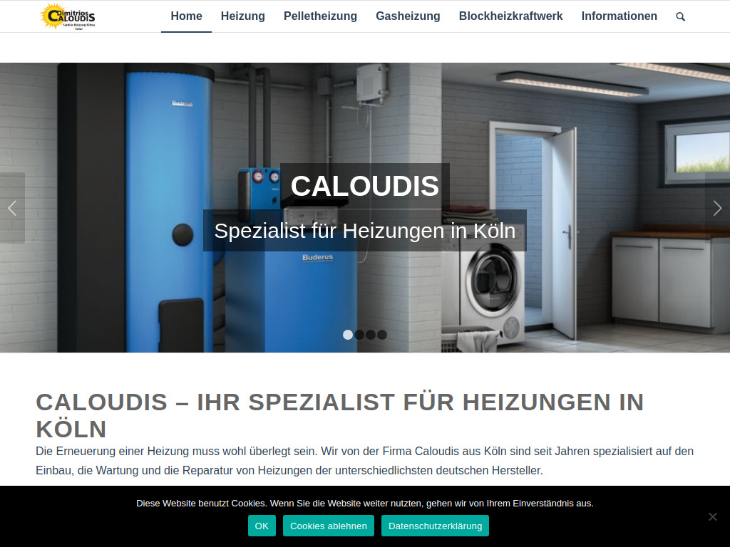 Website von Dimitrios Caloudis in Köln