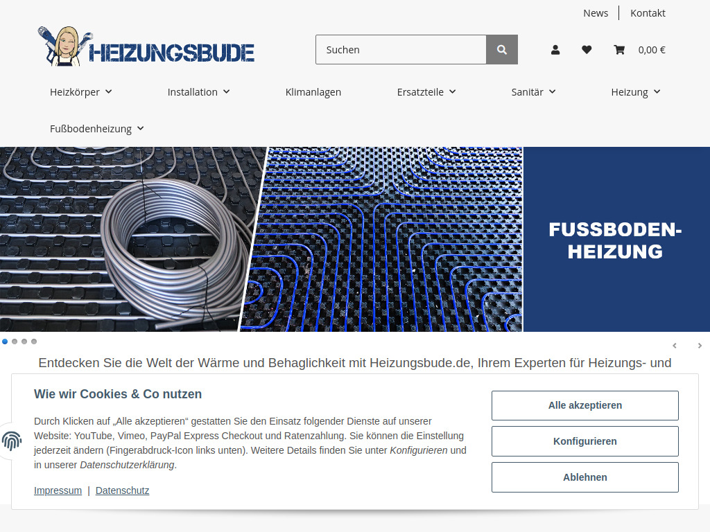 Website von Heizungstechnik Anders GmbH in Ahlen