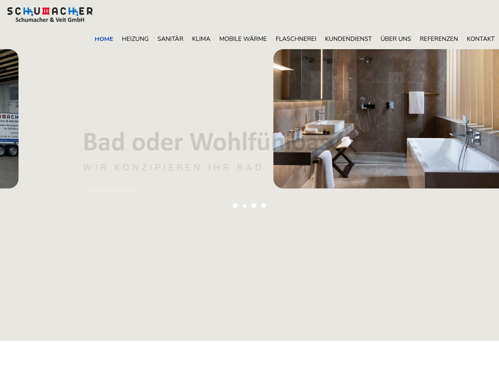 Website von Schumacher & Veit GmbH in Großbettlingen
