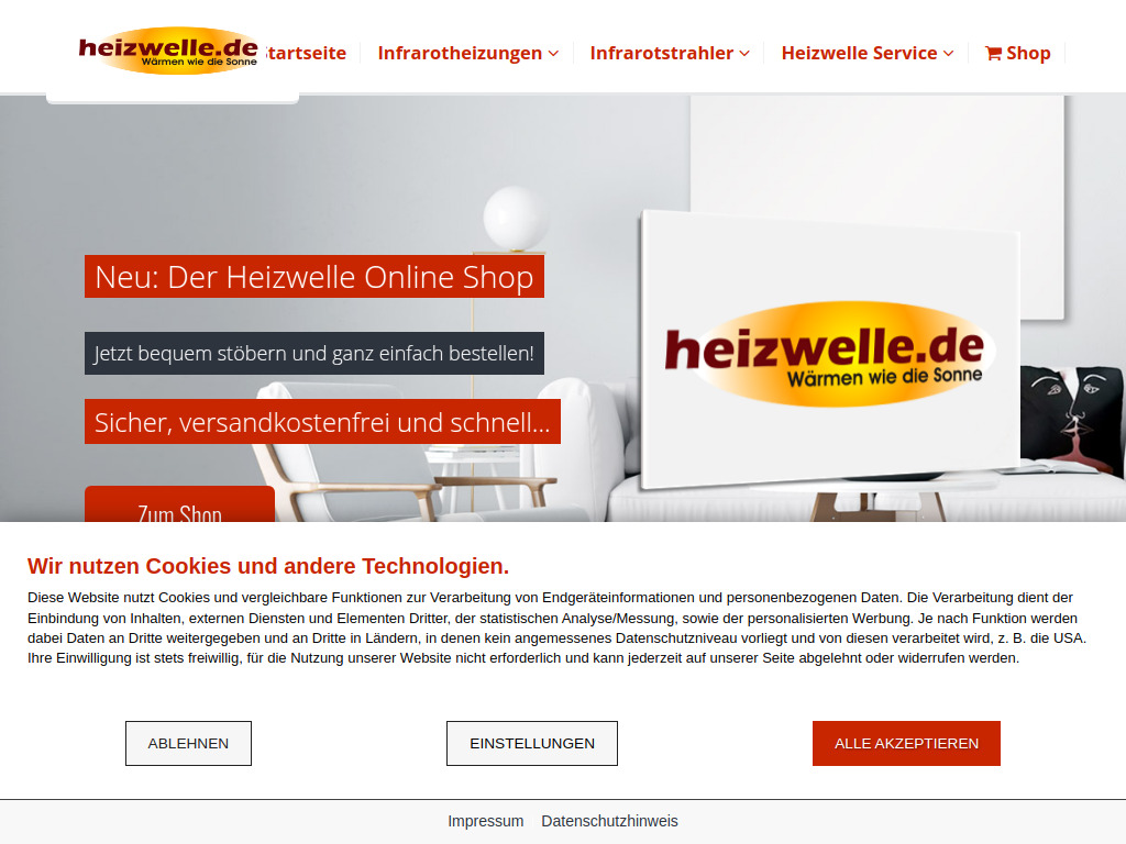 Website von Ihr Experte für die Infrarotheizung in Lörrach