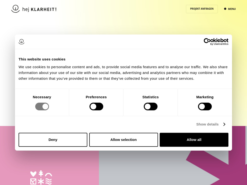 Website von hej KLARHEIT! in Euskirchen
