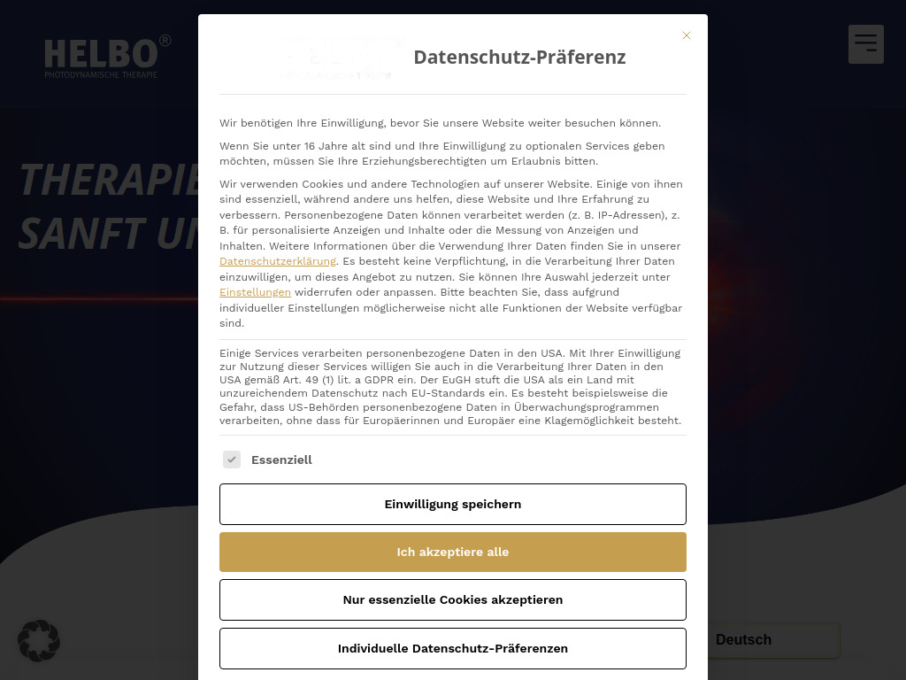 Website von bredent medical GmbH & Co. KG in Senden