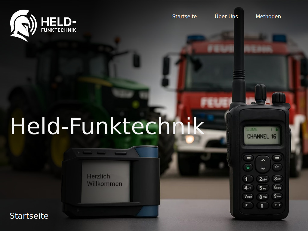 Website von Held-Funktechnik in Jesteburg
