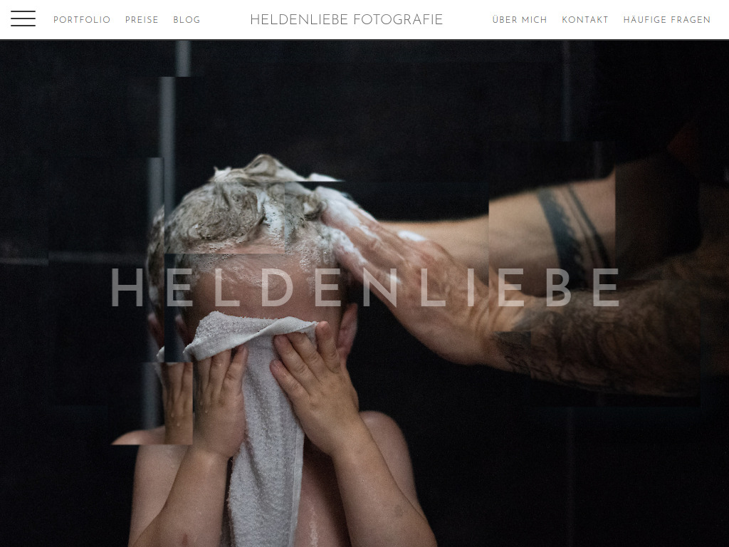 Website von Heldenliebe Fotografie in Sonthofen