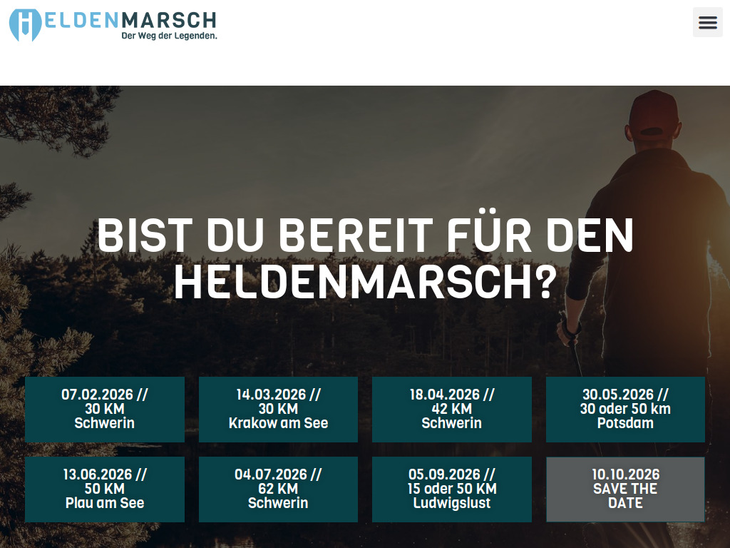 Website von Heldenmarsch UG in Schwerin