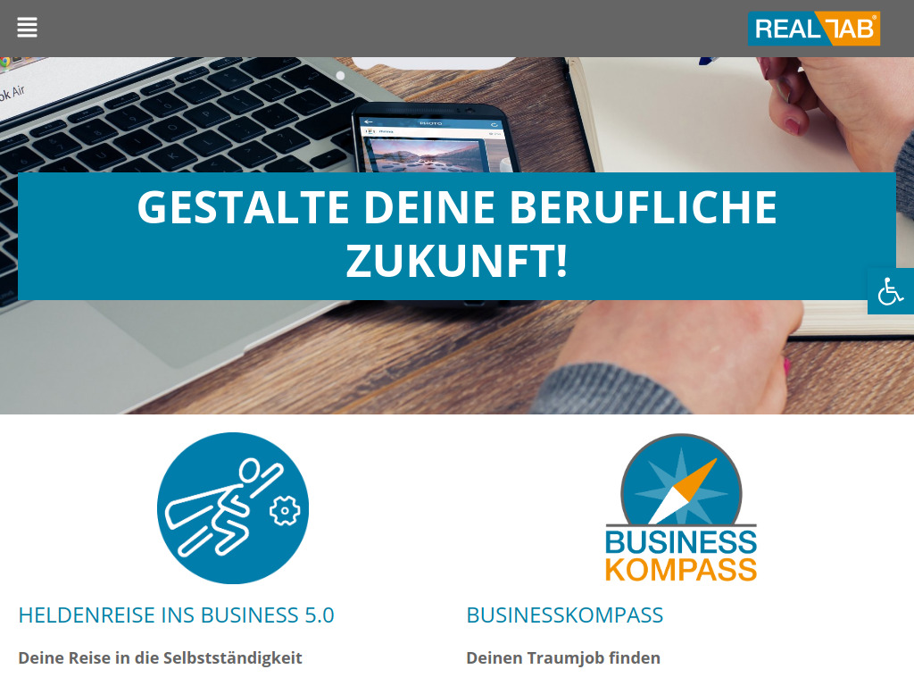 Website von RealLAB GmbH in Leipzig