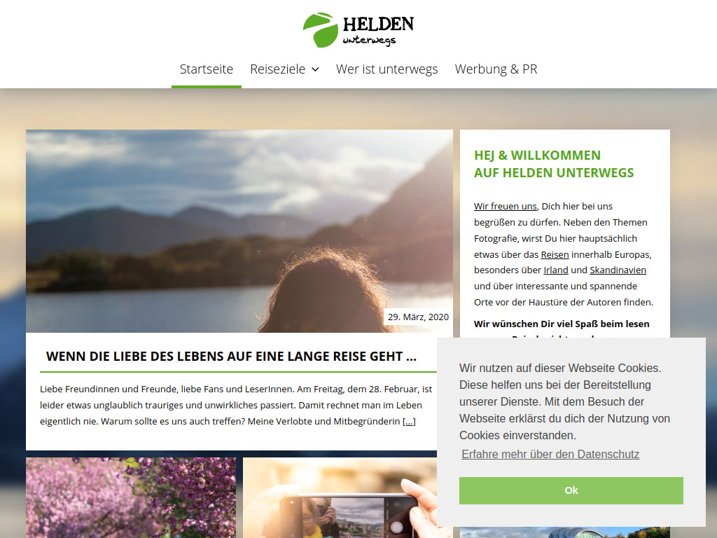 Website von Reiseblog Helden unterwegs in Köln