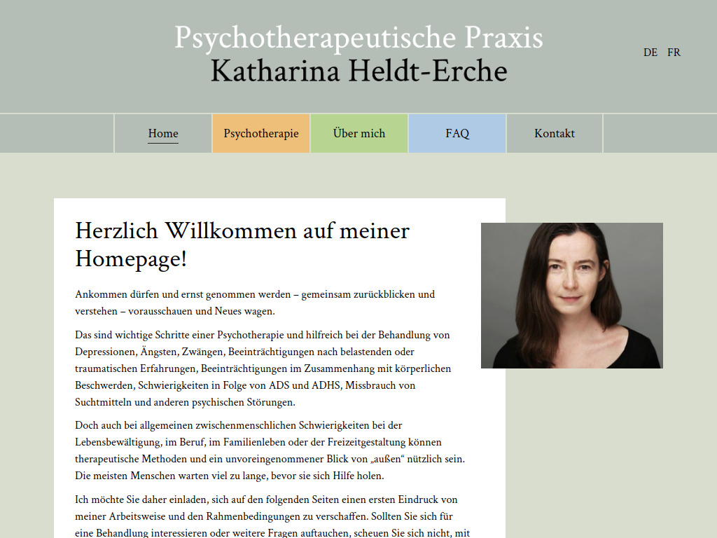 Website von Katharina Heldt-Erche in Berlin