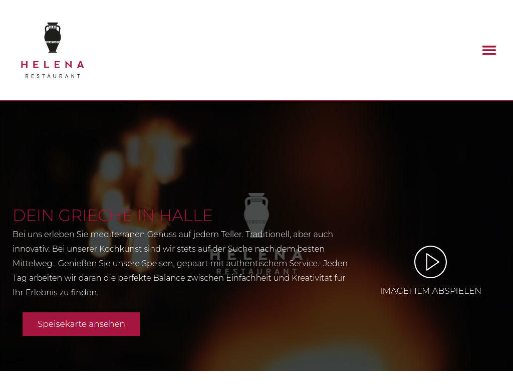 Website von Restaurant Helena in Halle/Saale