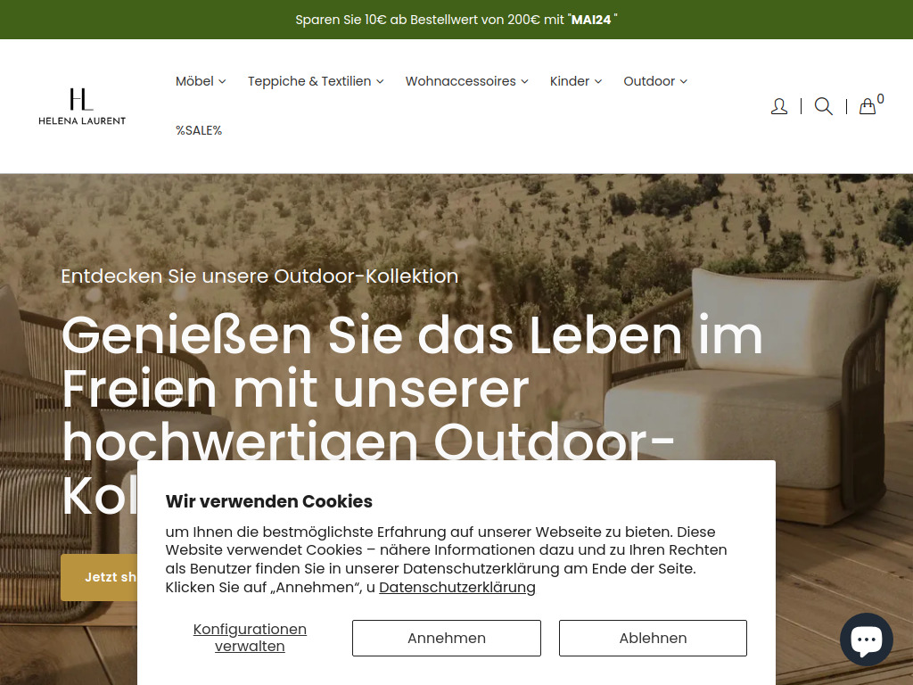 Website von Helena Laurent