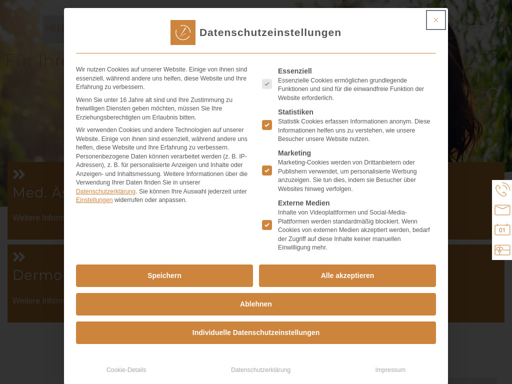 Website von HELENA-MED in Leipzig