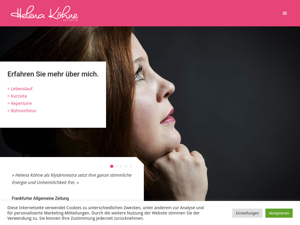 Website von Helena Köhne in Berlin